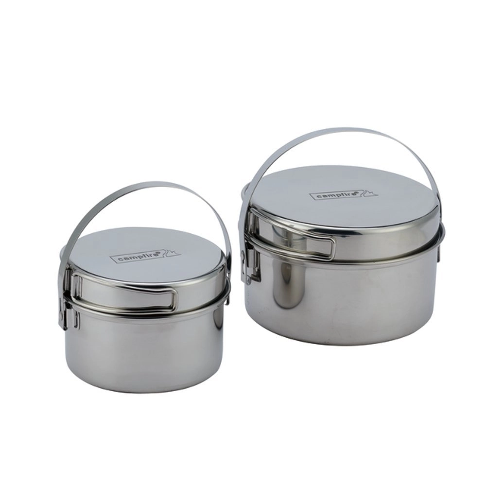 Campfire Stainless Steel 4-Piece Cooking Pot Set Campfire Stainless Steel 4-Piece Cooking Pot Set