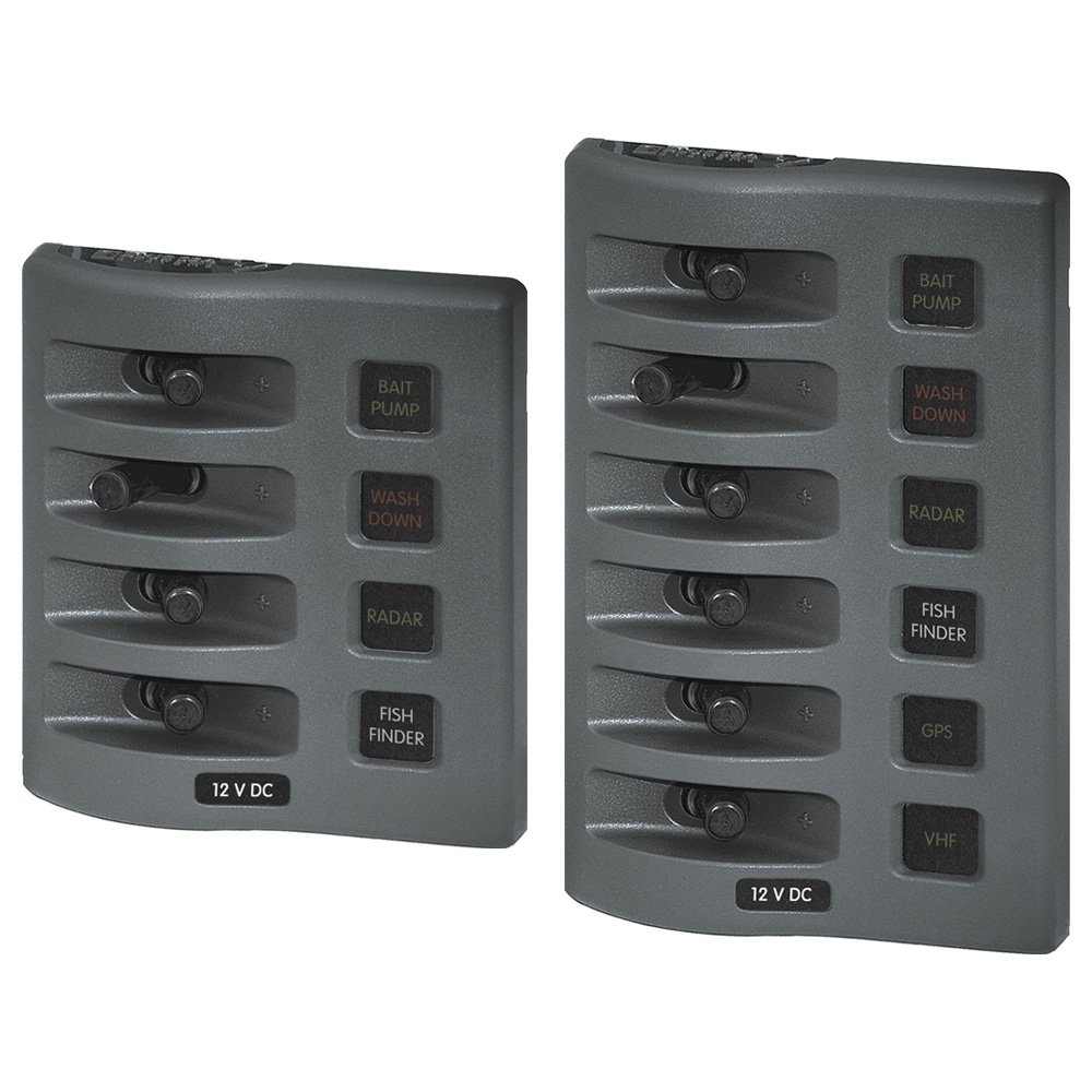 Blue Sea WeatherDeck DC Waterproof Switch Panel 12V Fused