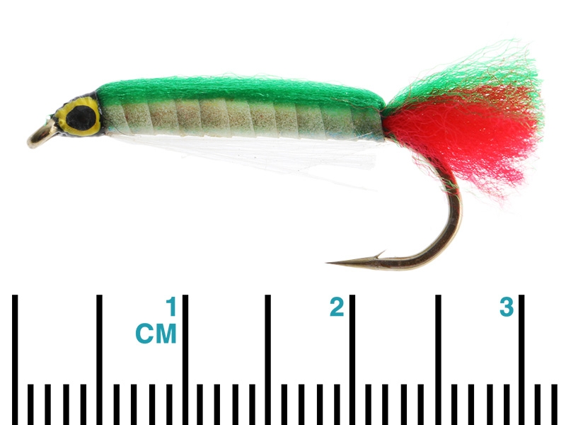 Black Magic Lumo Green Doll Trout Fly 3cm