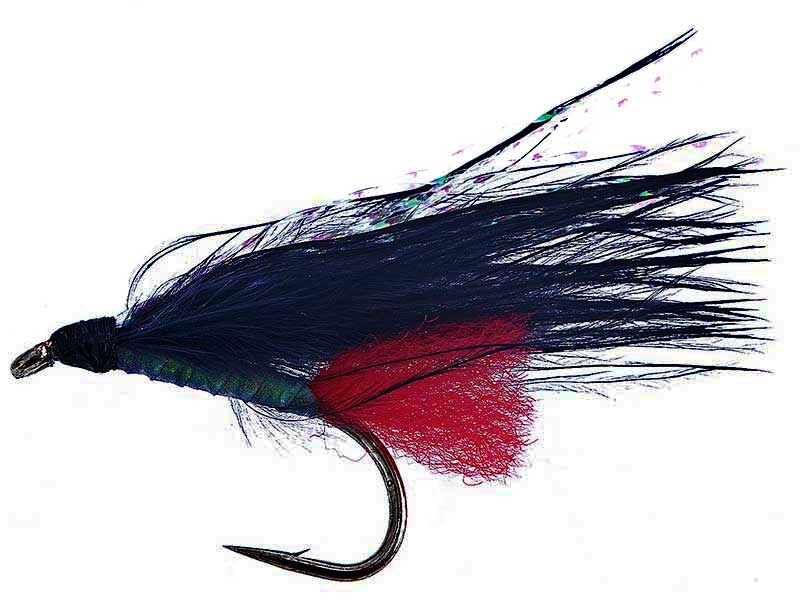 Black Magic Lumo Black Marabou Trout Fly A06 4cm