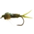 Black Magic Fly Nymph Vinyl Rib Trout Fly Olive Stone B10 2.7cm Qty 1
