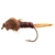 Black Magic Fly Nymph Vinyl Rib Trout Fly Brown Stone B12 2.3cm Qty 1