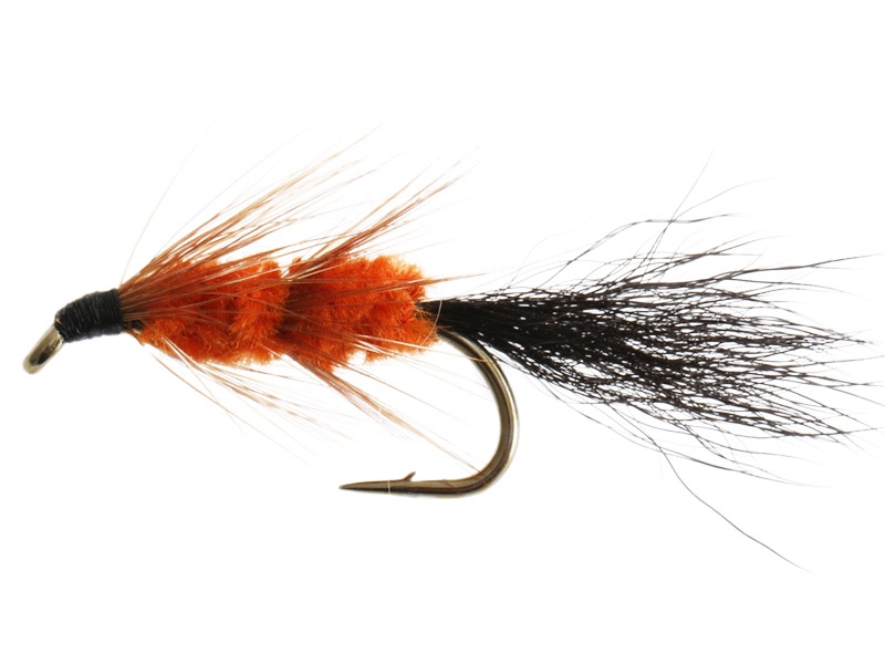 Black Magic Red Setter Trout Fly Dark Tail A08 3cm
