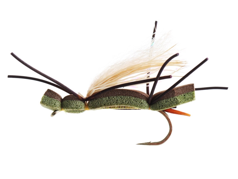 Black Magic Foam Cicada Trout Fly B06 4.5cm