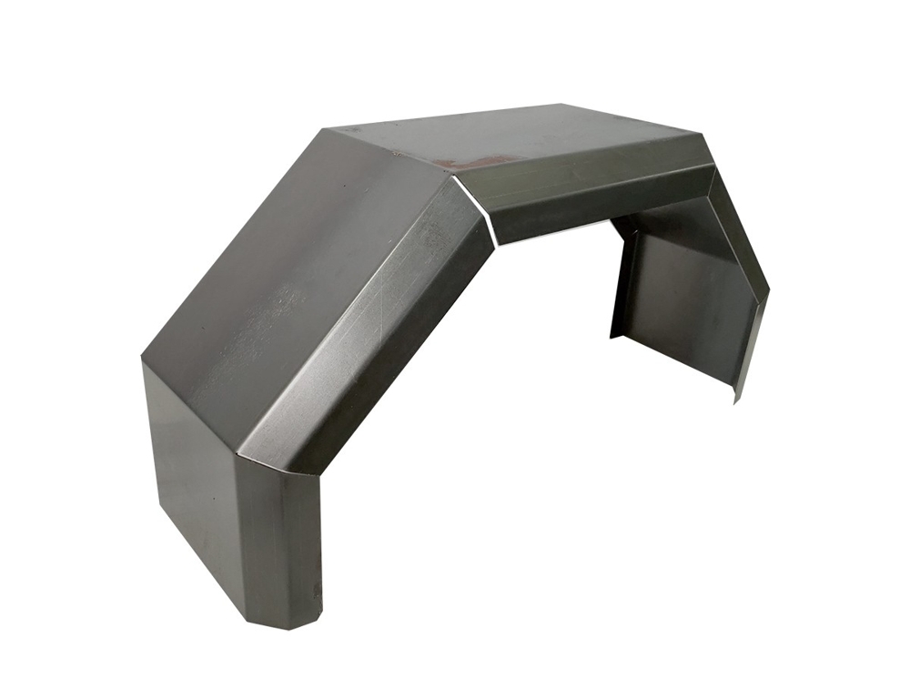 Trailparts Mudguards Pair 235x740mm Folded Bare 2mm Economy