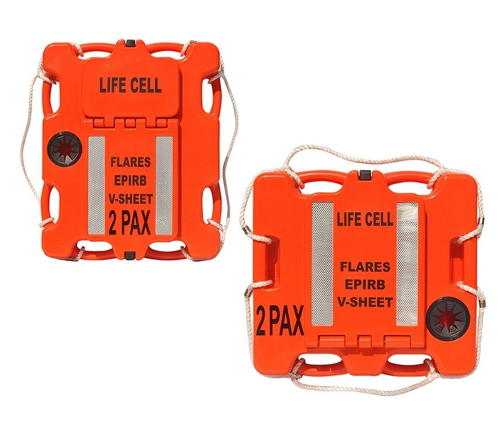 Life Cell Yachtsman Commercial Safety Storage Box / Solo Buoyancy Aid Orange