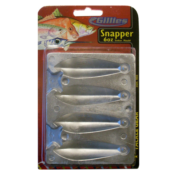 Gillies Snapper Bomb/Reef Sinker Mould Kit Large 8-24oz
