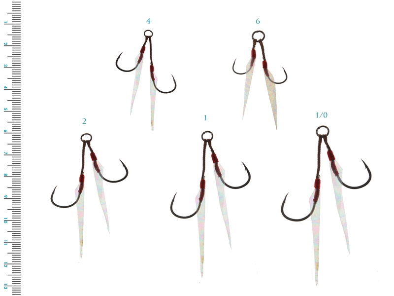 Gamakatsu 59 Light Micro Jig Assist Rigs with Fly