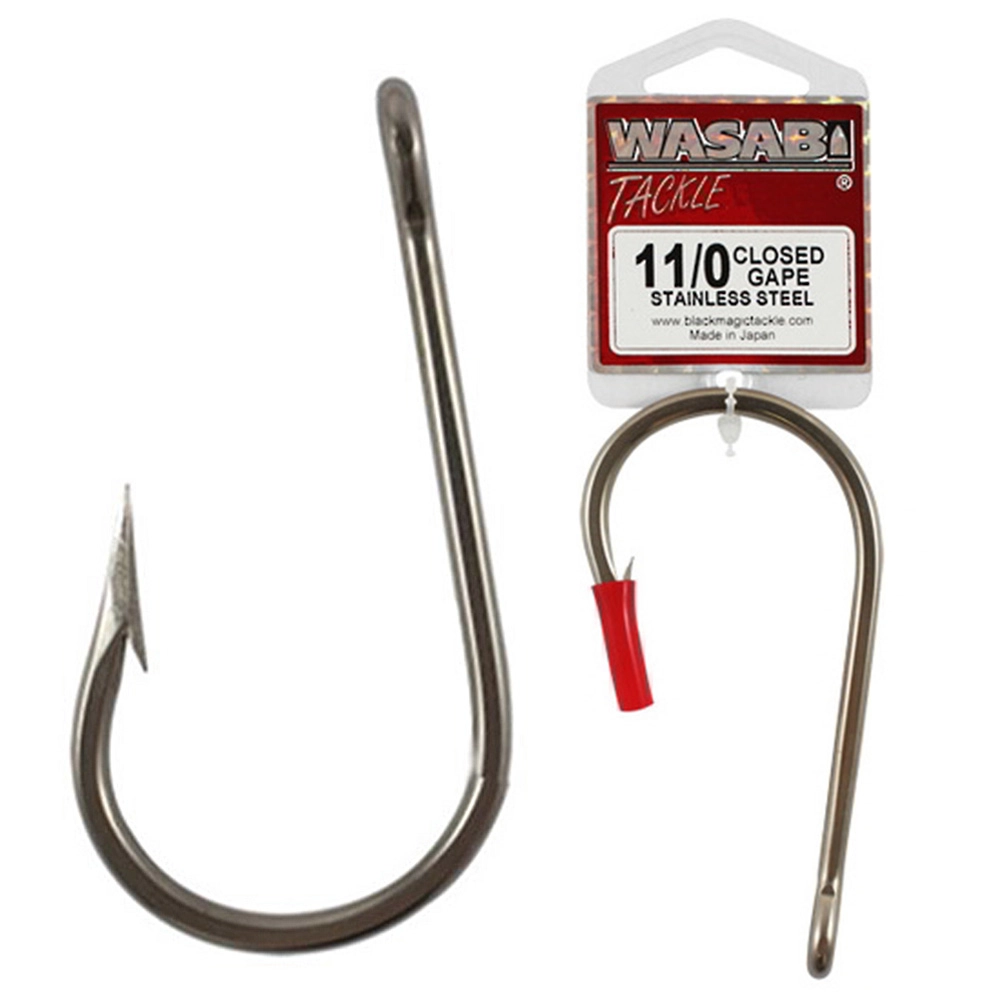Wasabi Tackle Stainless Steel Closed Gape Game Hook Wasabi Tackle Stainless Steel Closed Gape Game Hook