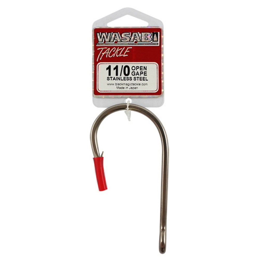 Wasabi Tackle Stainless Steel Open Gape Game Hook Wasabi Tackle Stainless Steel Open Gape Game Hook