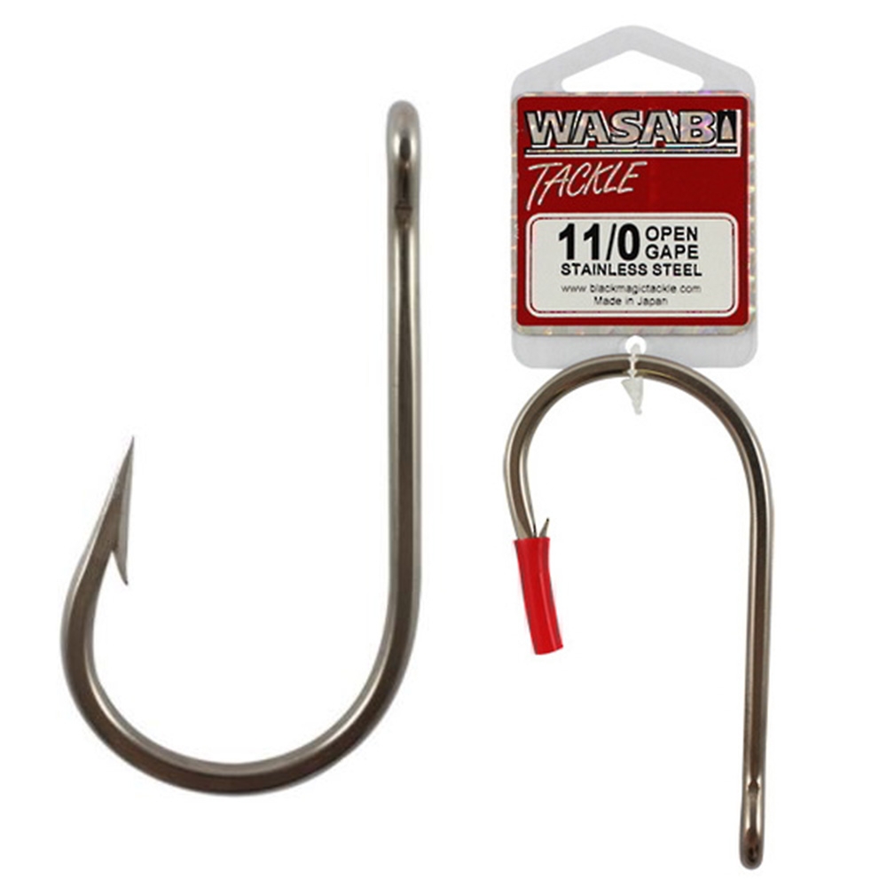 Wasabi Tackle Stainless Steel Open Gape Game Hook