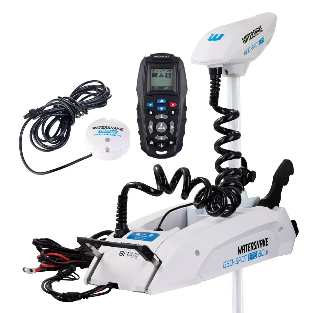 Watersnake Geo-Spot GPS Bow Mount Electric Trolling Motor 80lb 72in