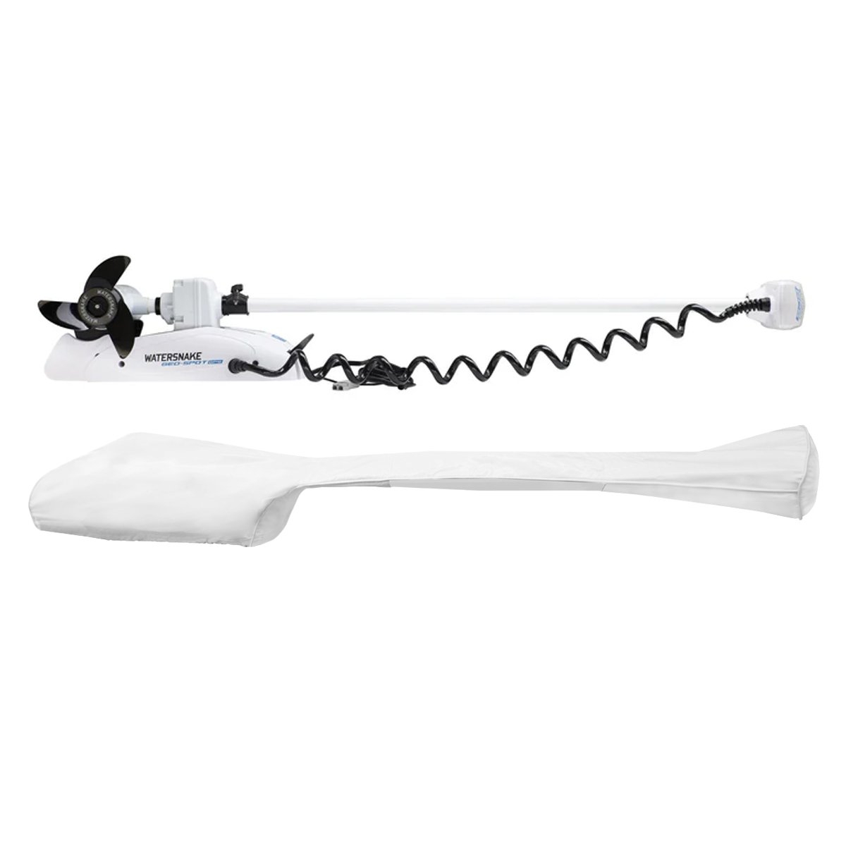Oceansouth UPF50 Trolling Motor Cover for Watersnake Geo-Spot GPS 60in White