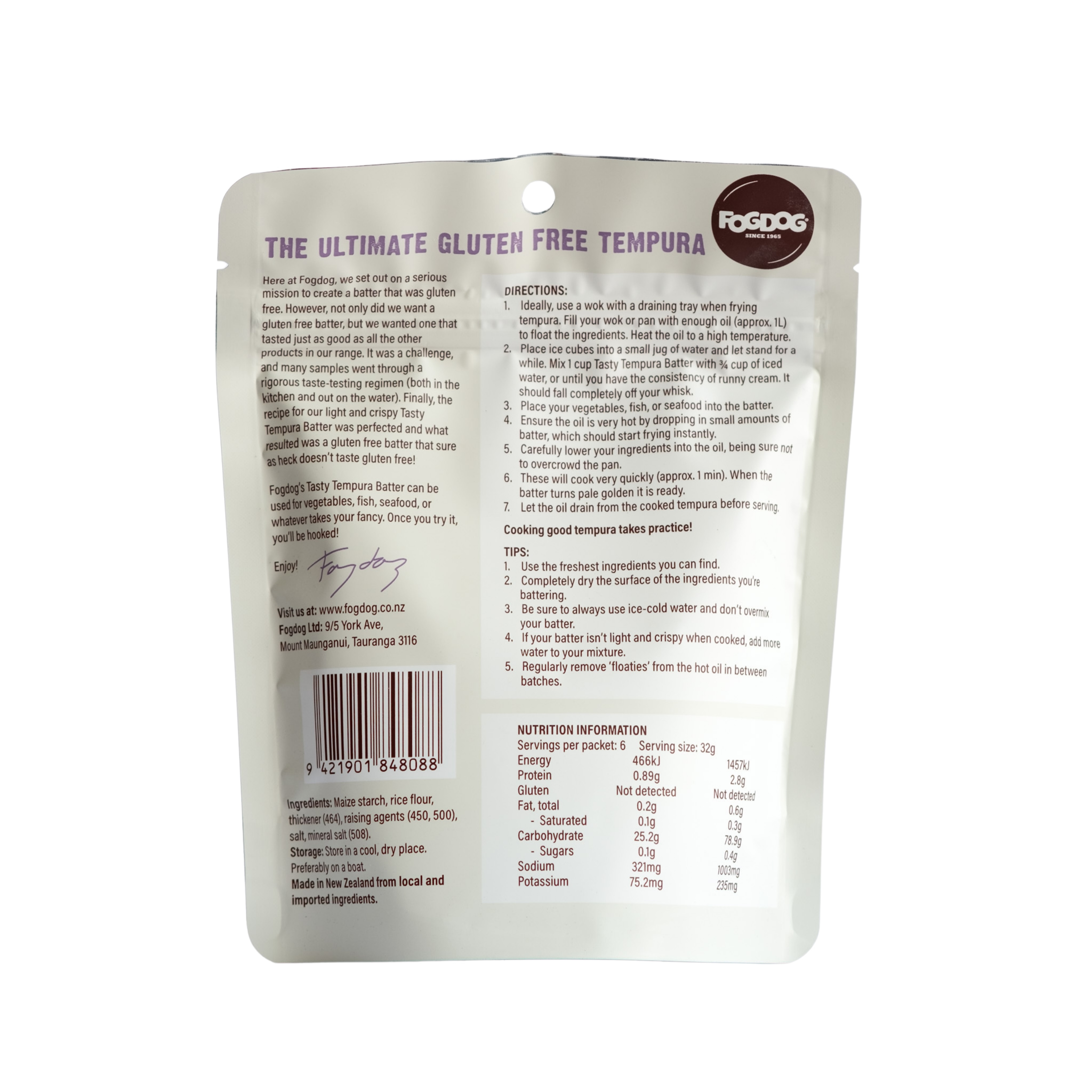FOGDOG Gluten Free Tasty Tempura Batter
