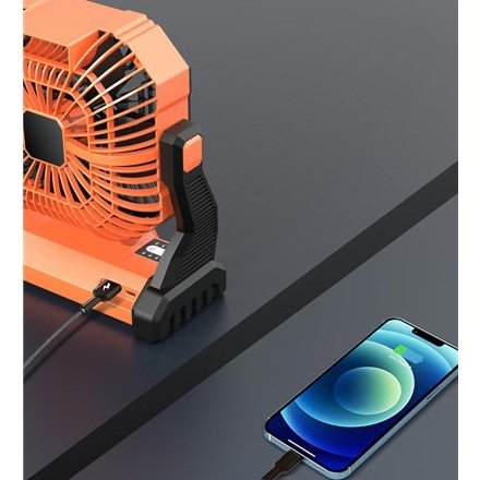 Rovin Portable Rechargeable Camping Fan with Power Bank 10000mAh