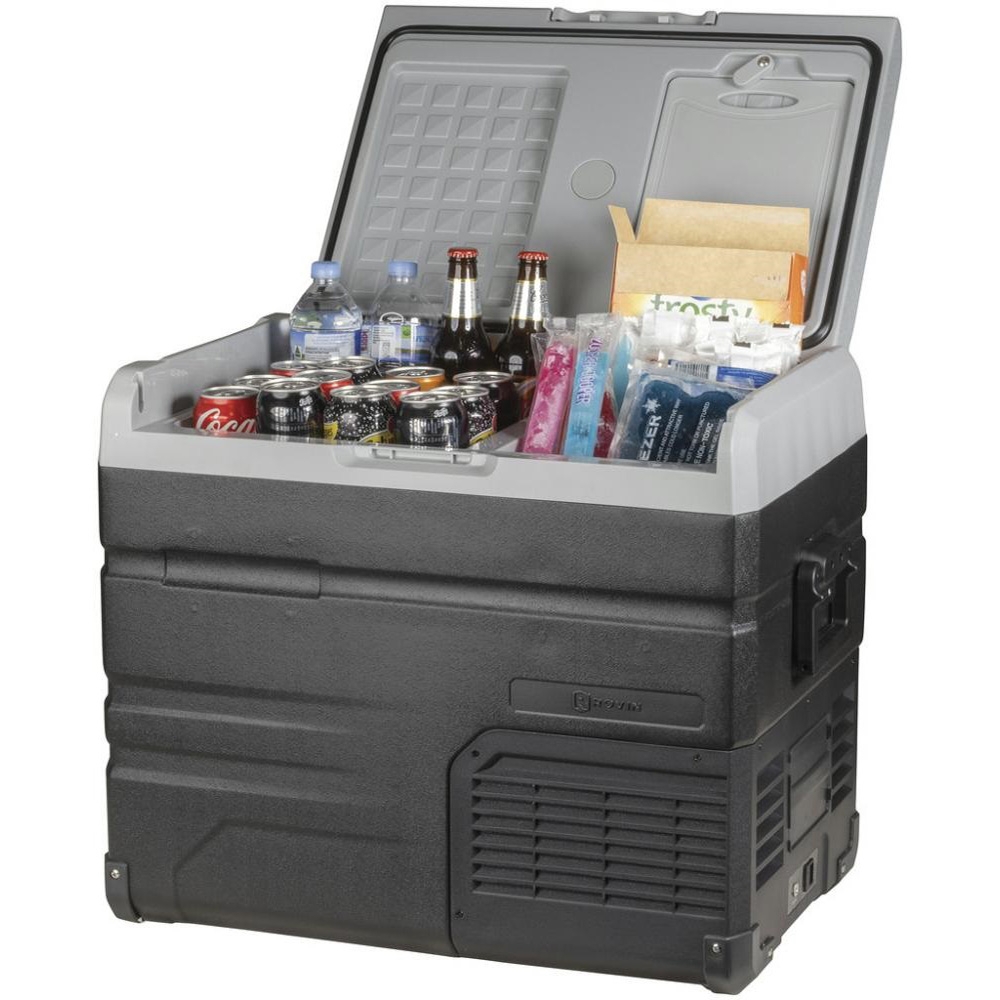 Rovin Dual Zone Portable Fridge/Freezer 55L 12/24V 240V Solar Ready - Brand New, Rough Packaging