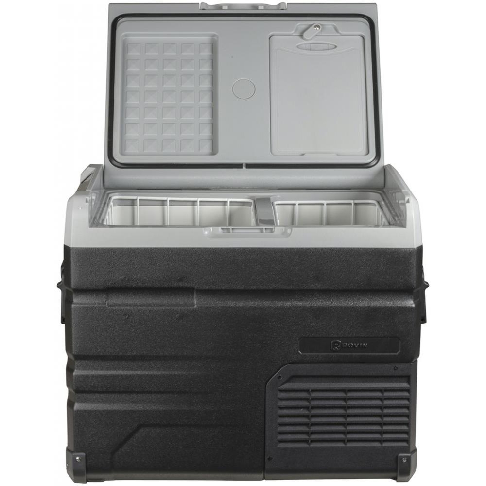 Rovin Dual Zone Portable Fridge/Freezer 55L 12/24V 240V Solar Ready - Brand New, Rough Packaging