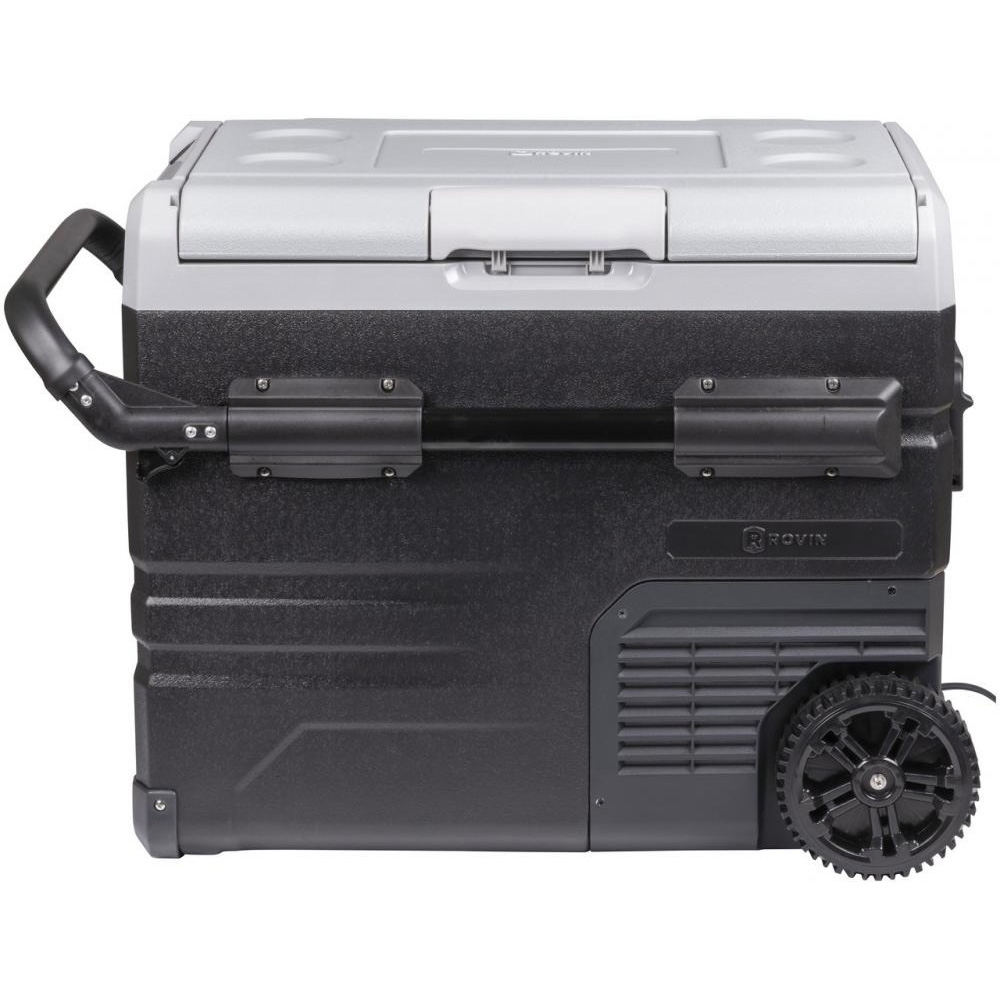 Rovin Dual Zone Portable Fridge/Freezer with Wheels 45L 12V DC 230V AC Solar Ready