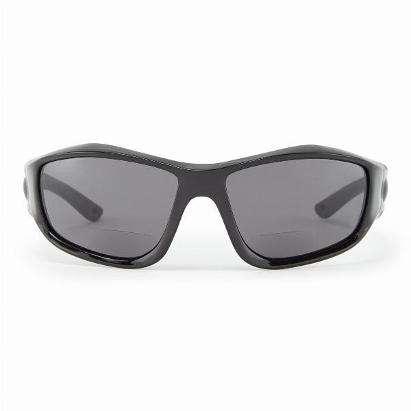 Gill Race Vision Bifocal Polarised Sunglasses +2.50 Black/Smoke