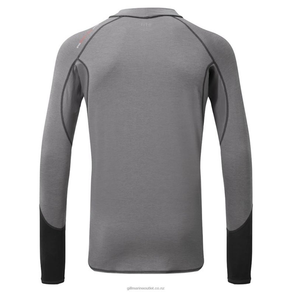 Gill Eco Pro Mens Rash Vest UPF50+ Grey Melange XS