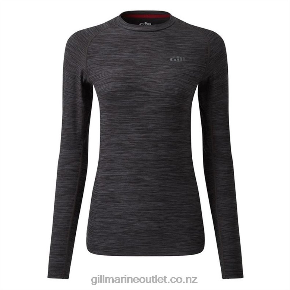 Gill Womens Long Sleeve Crew Neck Ash Melange 12