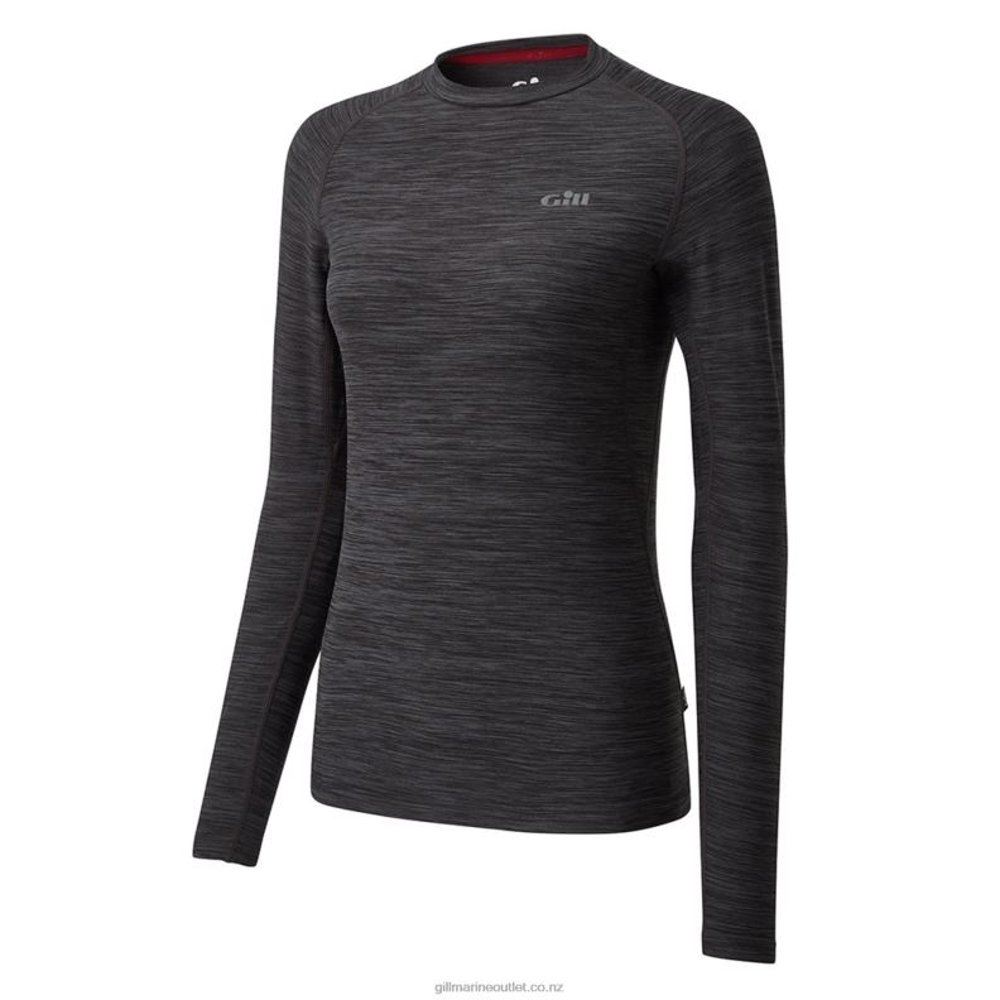 Gill Womens Long Sleeve Crew Neck Ash Melange 12