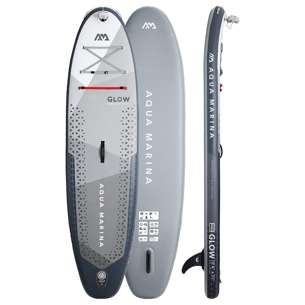 Aqua Marina GLOW All-Around Inflatable Stand Up Paddle Board 10ft 4in Glow-In-The-Dark