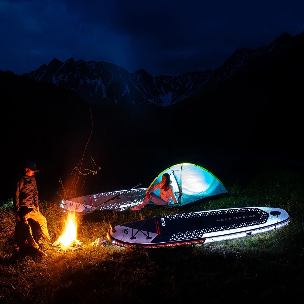 Aqua Marina GLOW All-Around Inflatable Stand Up Paddle Board 10ft 4in Glow-In-The-Dark