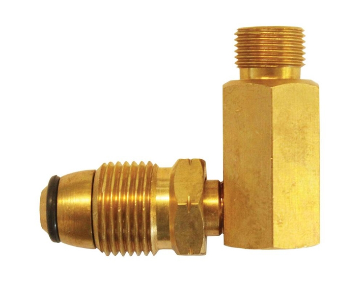 Gasmate POL to Companion 90-degree Adaptor