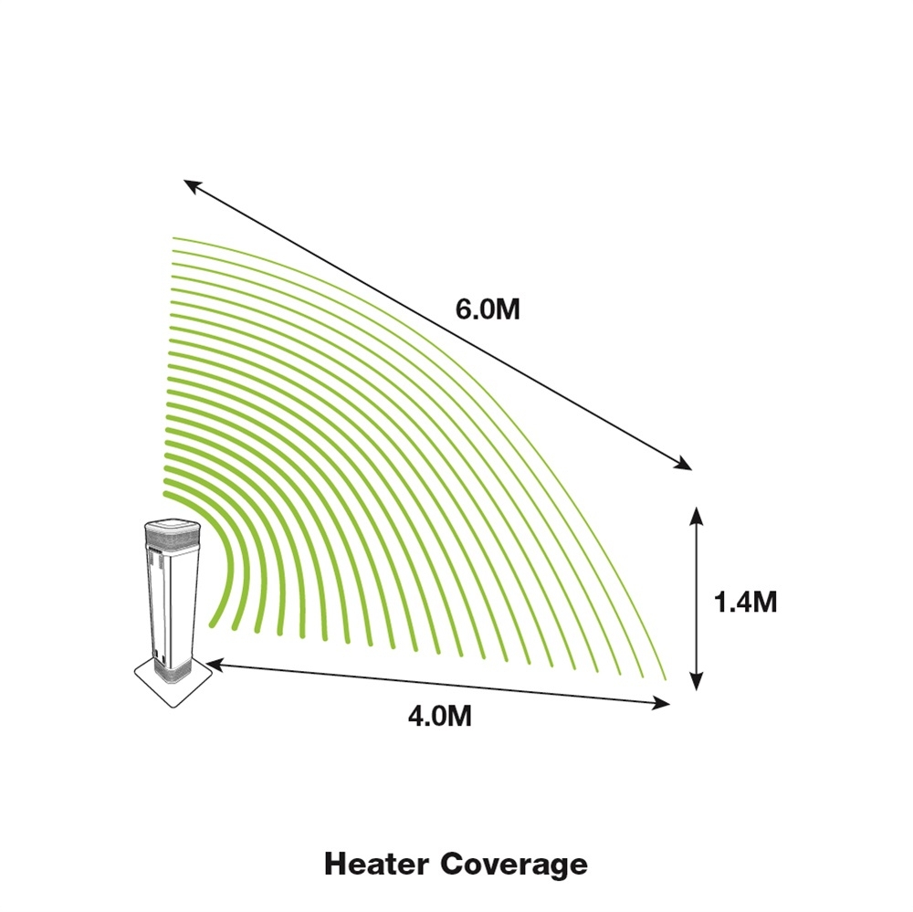 Gasmate Illium Freestanding Heater with Speakers