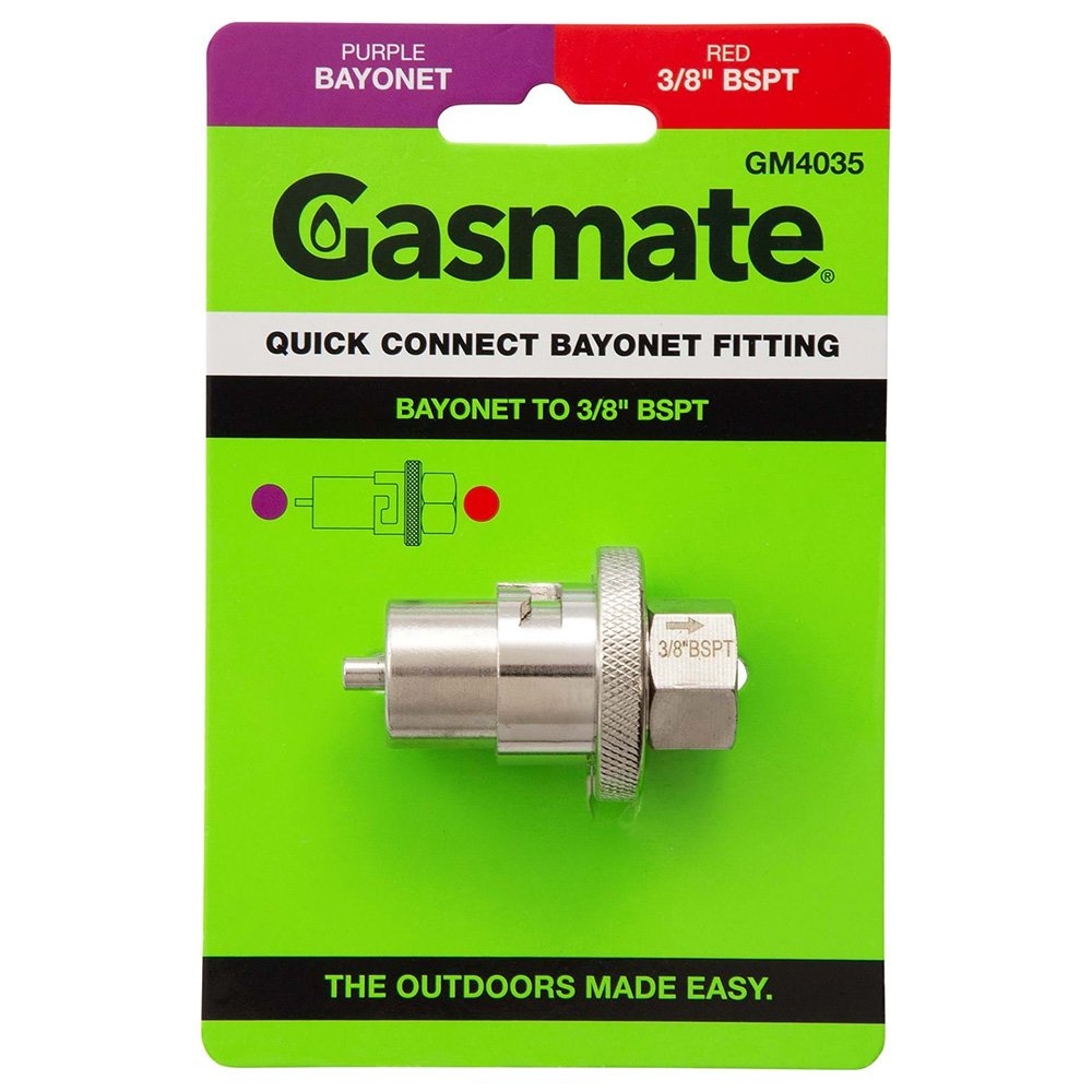 Gasmate GM4035 Quick Connect Bayonet Fitting to 3/8in BSPT