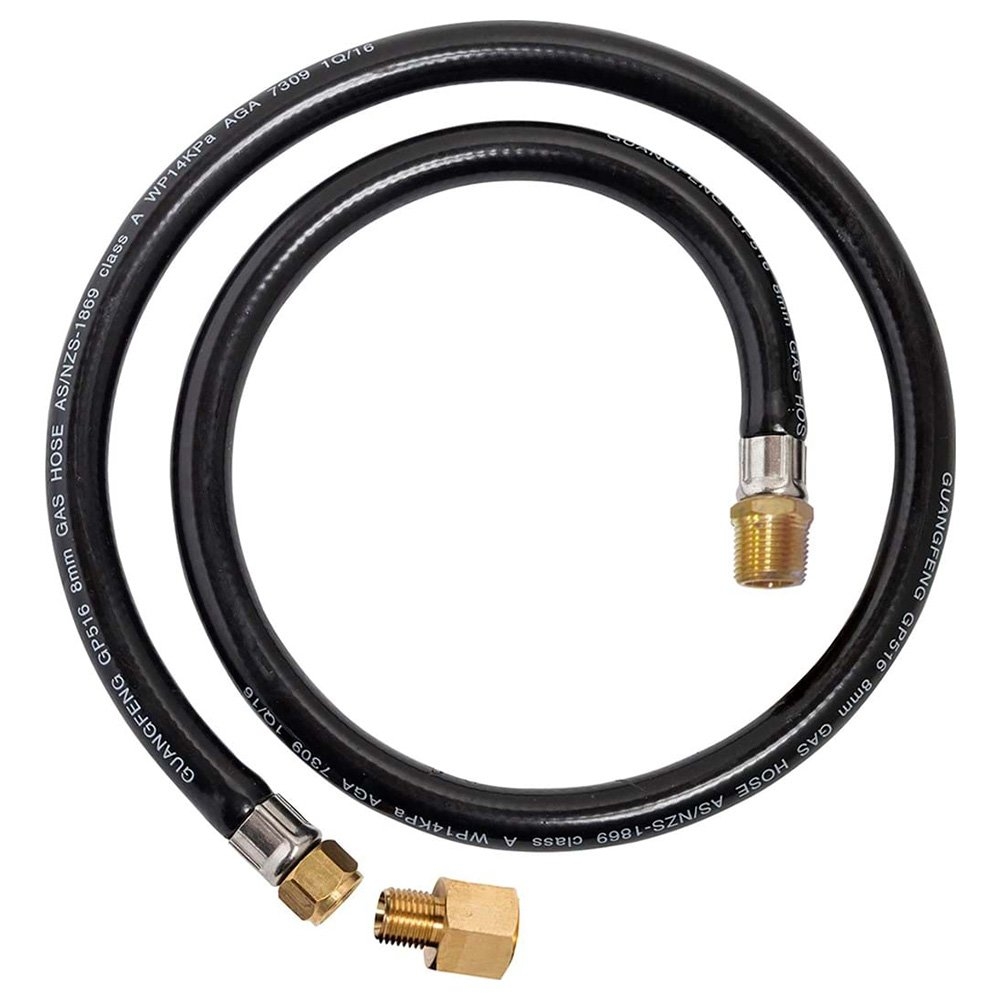 Gasmate GM900 LPG BBQ Hose 900mm 3/8in BSP Male / 1/4in BSP Female