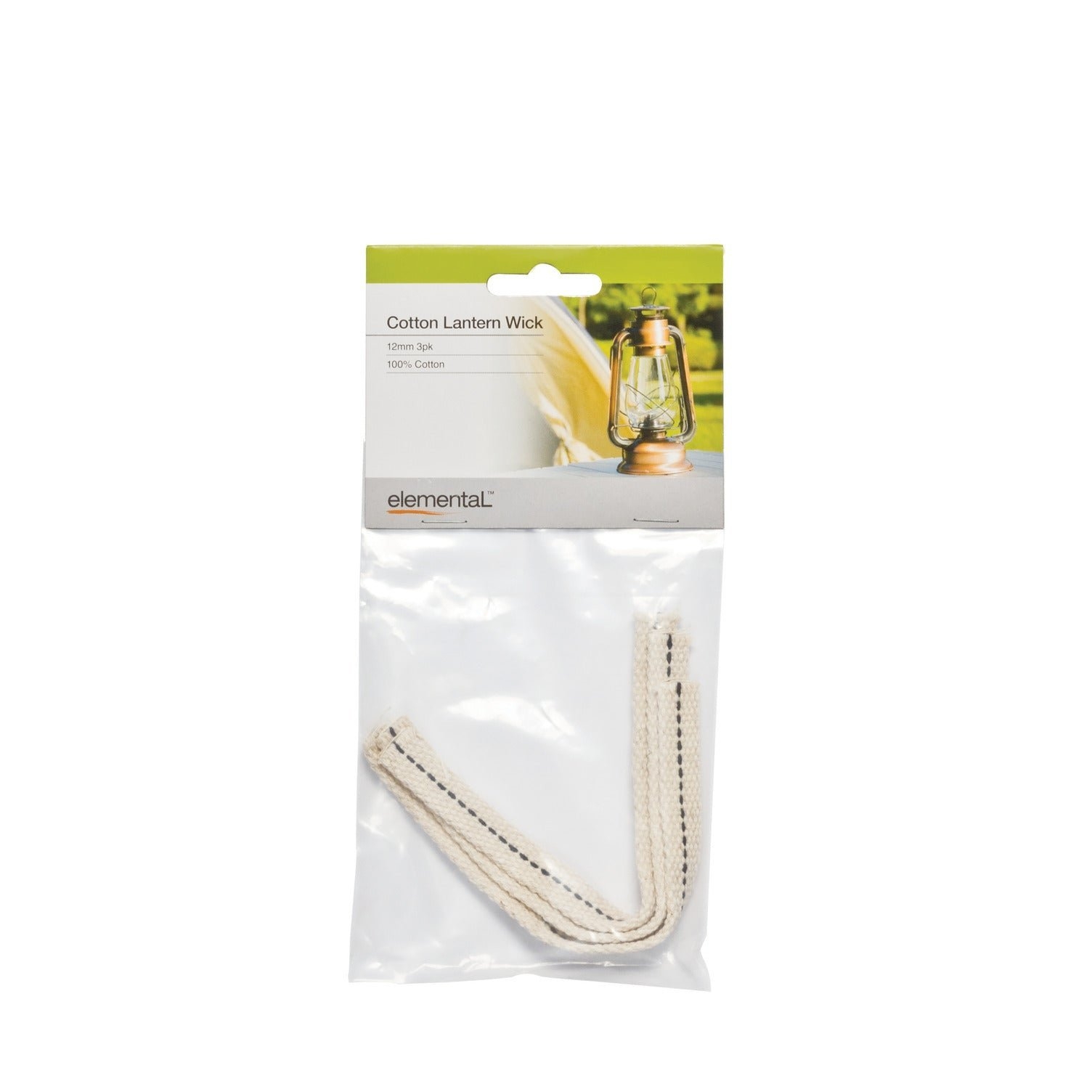 Elemental 12 Cotton Lamp Wick Qty 3