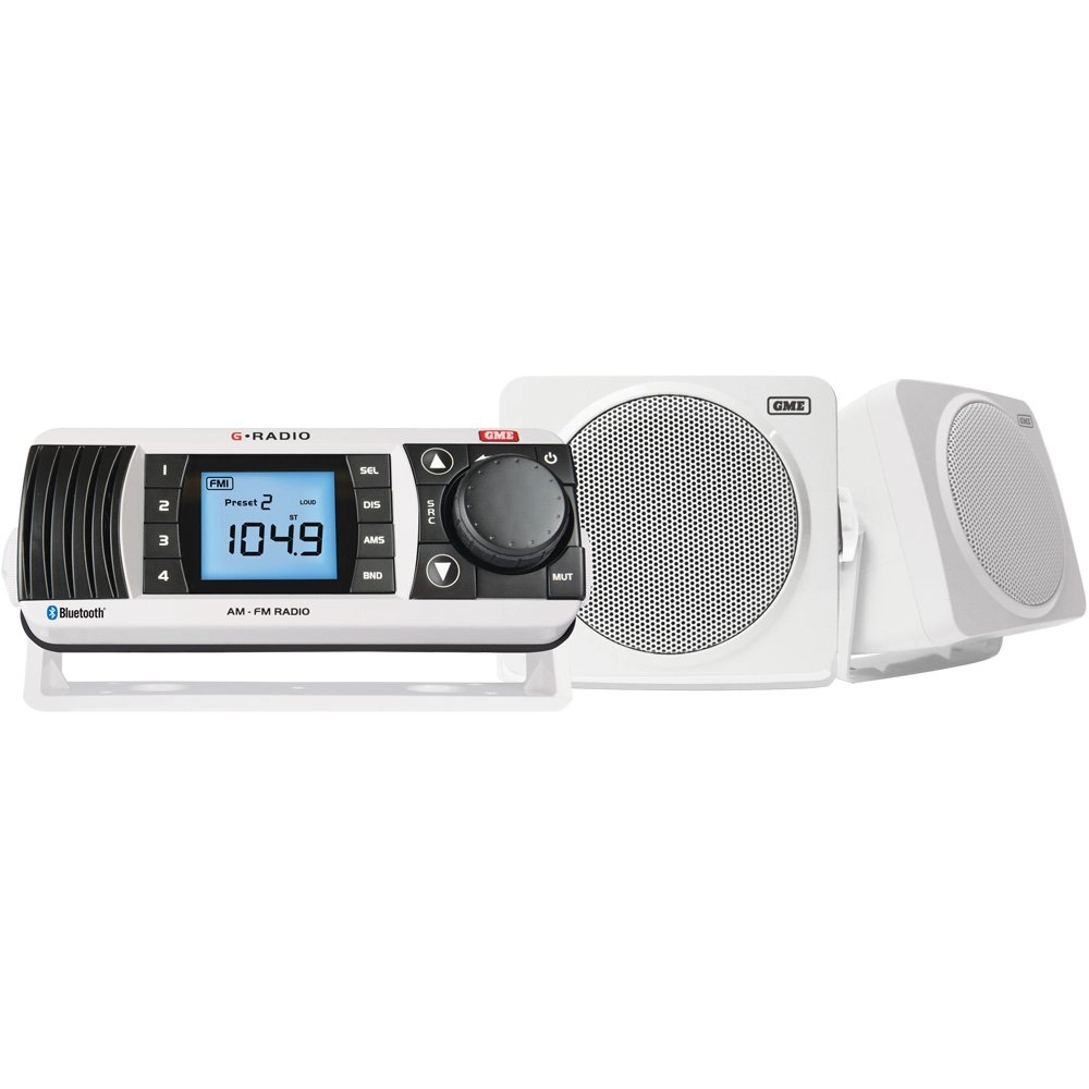 GME GR300BTWEP2 AM/FM Marine Stereo Entertainment Pack