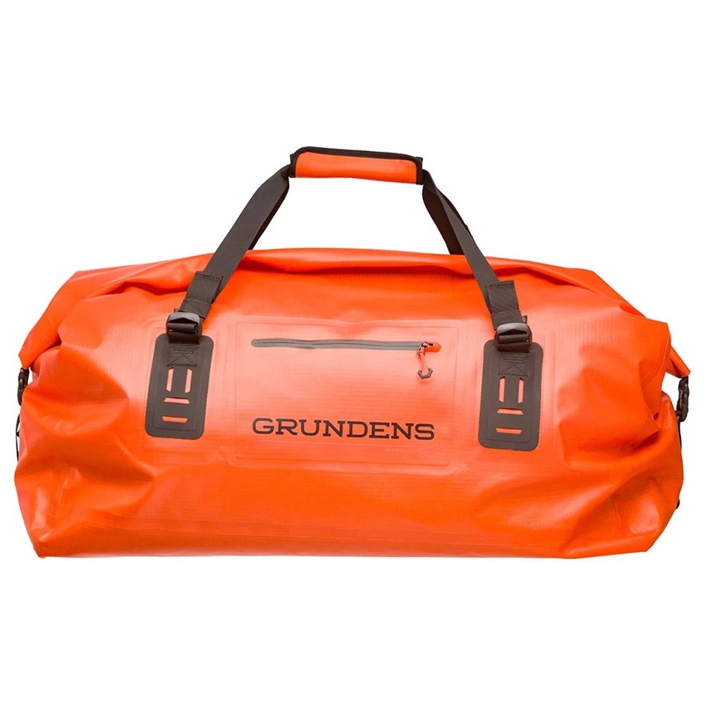 Grundens Shackleton 2.0 Waterproof Dry Duffle Bag 105L Red Orange