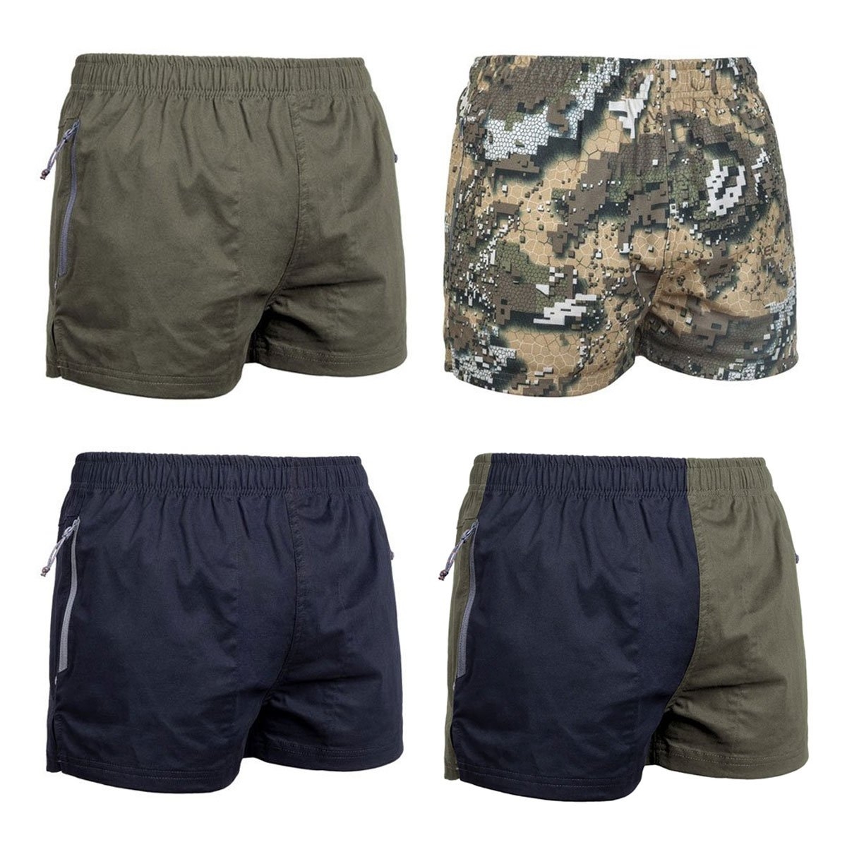 Hunters Element Dobson Stubbies Mens Shorts