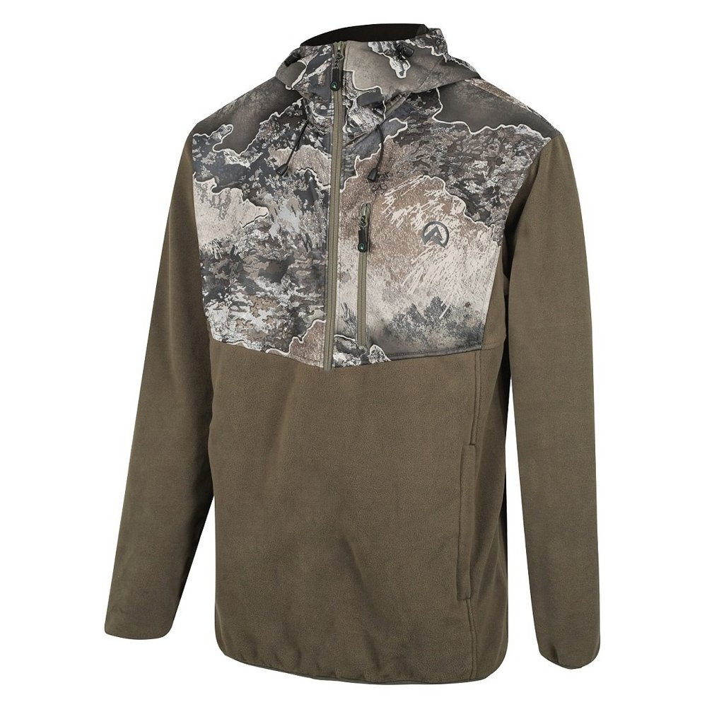Ridgeline Ascent Half Zip Softshell Fleece Mens Hoodie