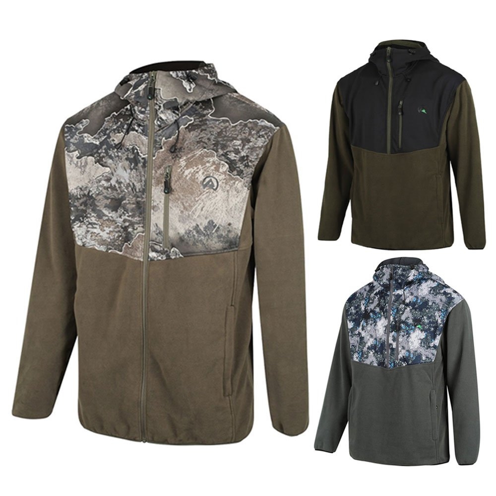 Ridgeline Ascent Half Zip Softshell Fleece Mens Hoodie