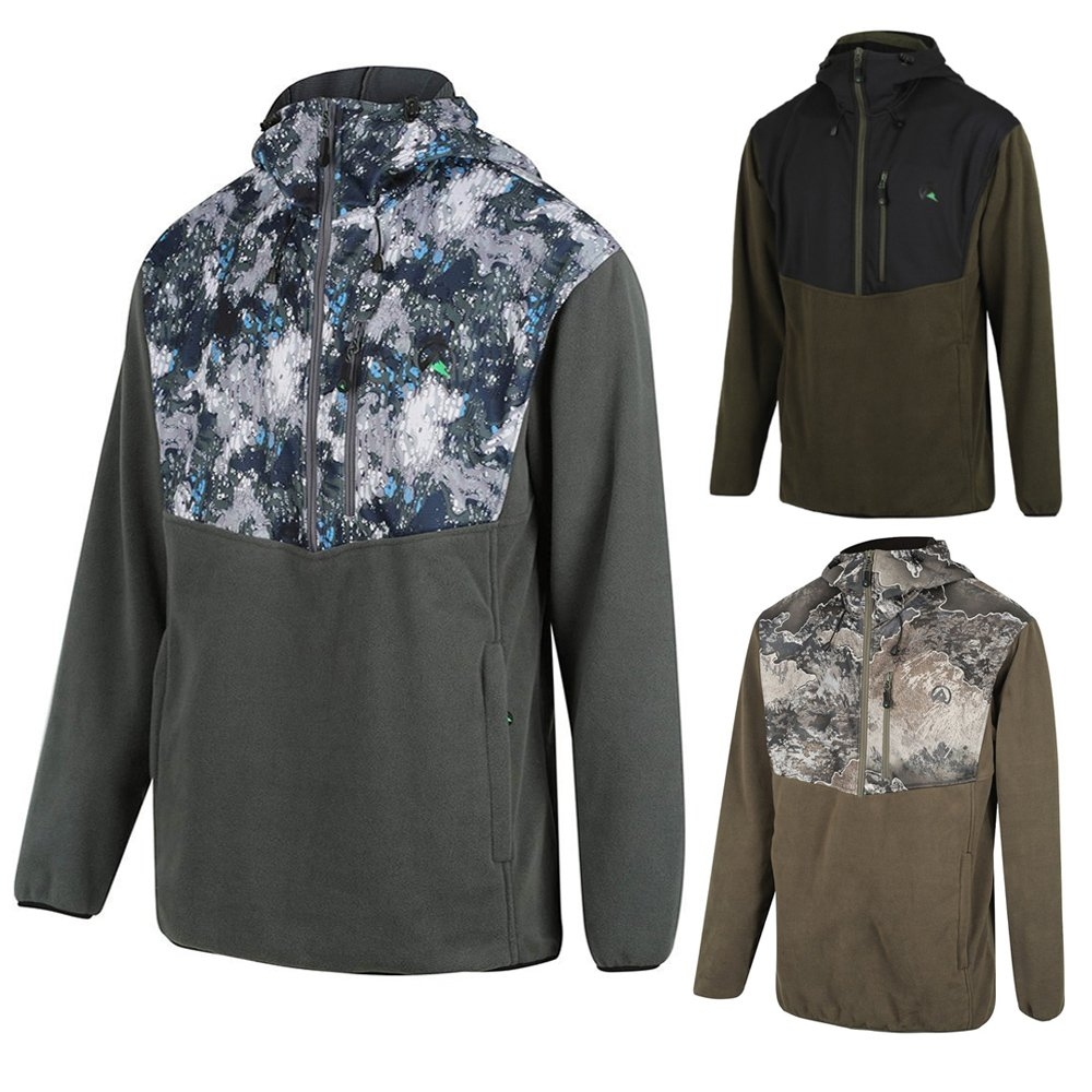 Ridgeline Ascent Half Zip Softshell Fleece Mens Hoodie