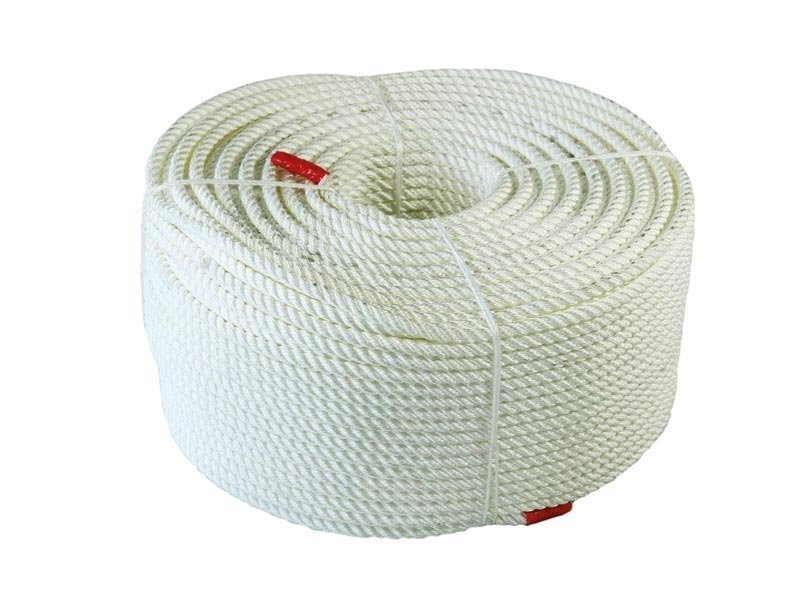Bridon Nylon 3 Strand Rope White 20mm - Sold per metre