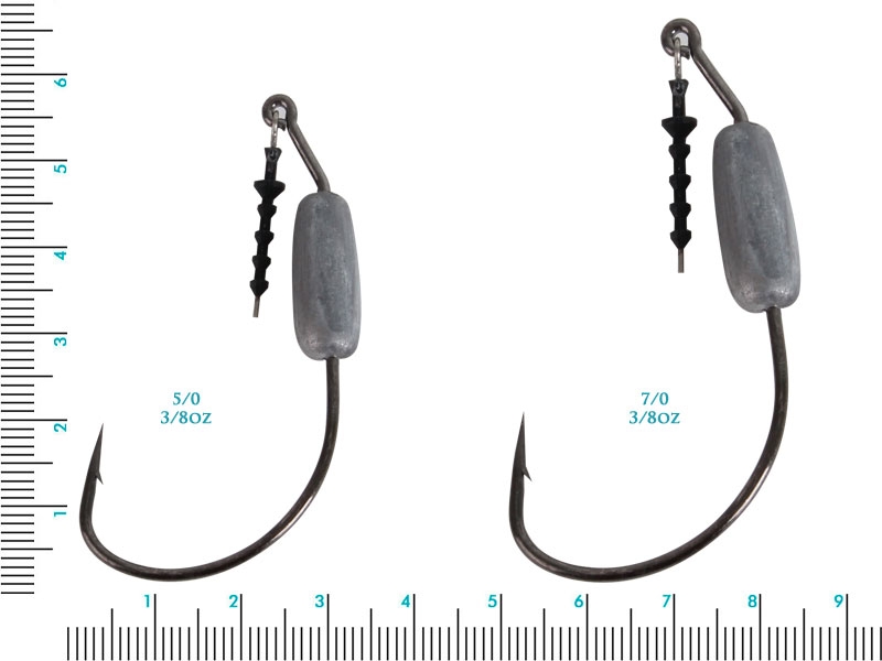 Mustad Power Lock Plus Work Hooks Size 5/0 3/8oz Qty 3