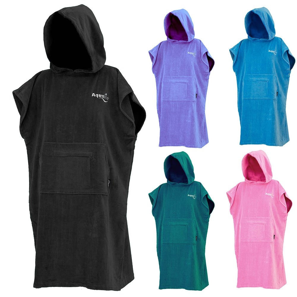 Aqualine Adult Hooded Poncho/Towel