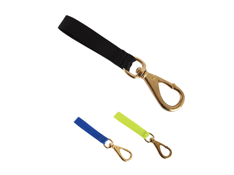 Brass Dive Catch Bag Swivel Snap and Lanyard