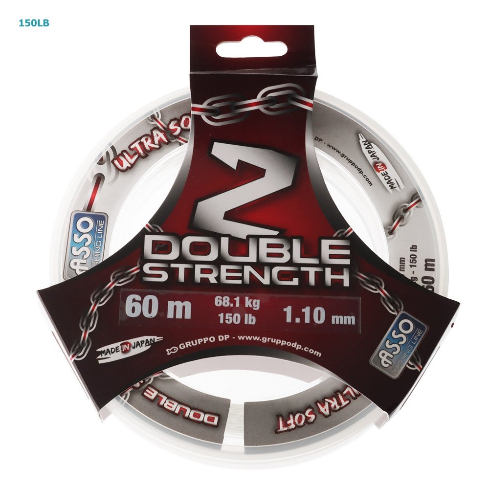 ASSO Double Strength Monofilament Leader 60m