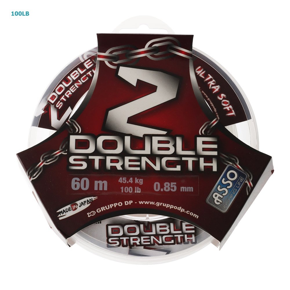 ASSO Double Strength Monofilament Leader 60m