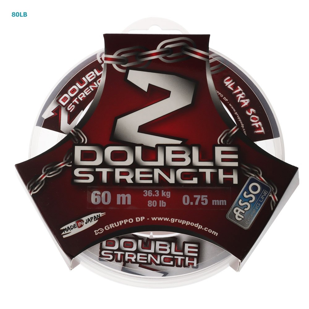 ASSO Double Strength Monofilament Leader 60m