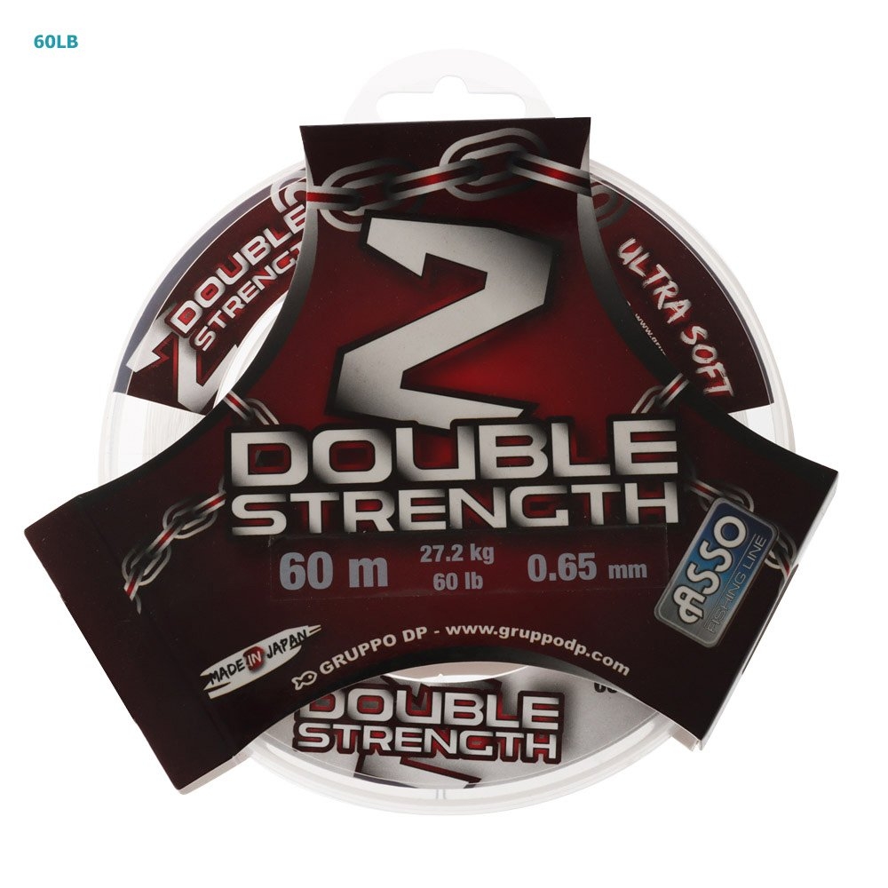 ASSO Double Strength Monofilament Leader 60m