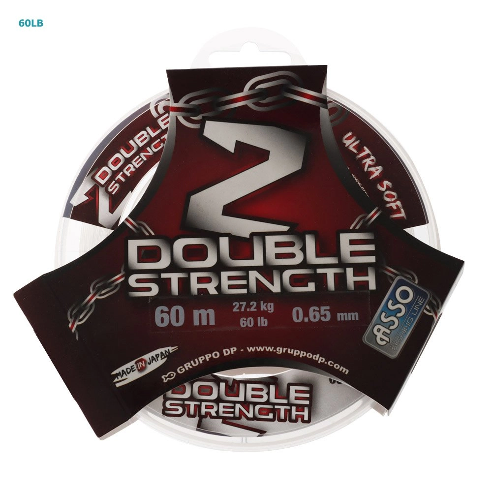 ASSO Double Strength Monofilament Leader 60m ASSO Double Strength Monofilament Leader 60m