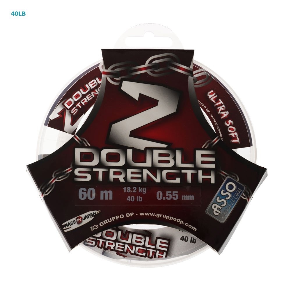 ASSO Double Strength Monofilament Leader 60m