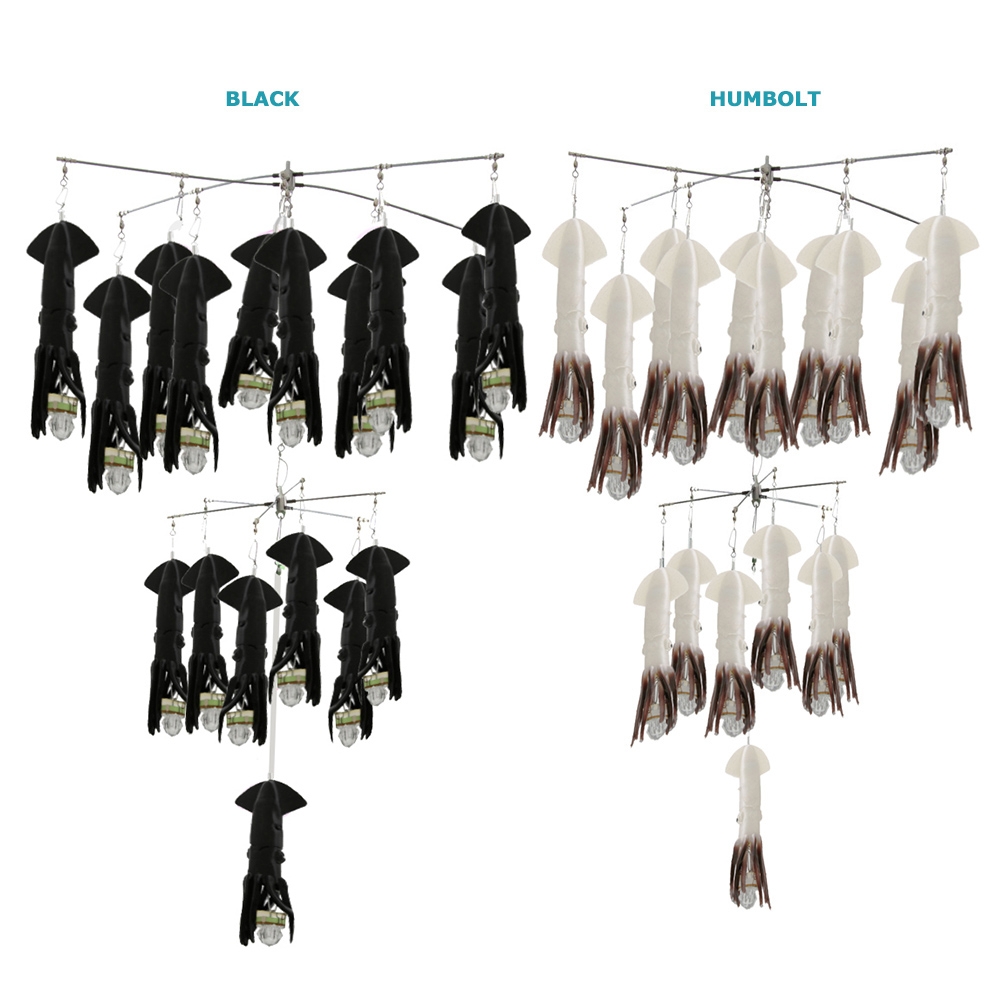 Bonze No Tangle Squid Dredge 2 Tier with Lights